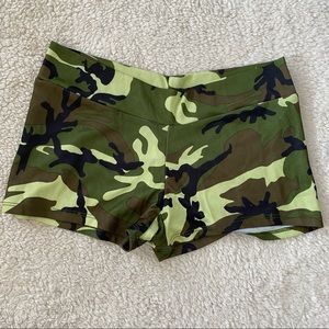 Army Print Booty Shorts